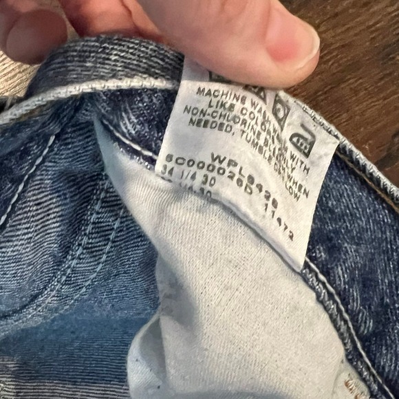 Rustler Vintage Mens Straight Leg Jeans Blue Medium Wash 33x30 87619SW Cotton - Picture 6 of 7